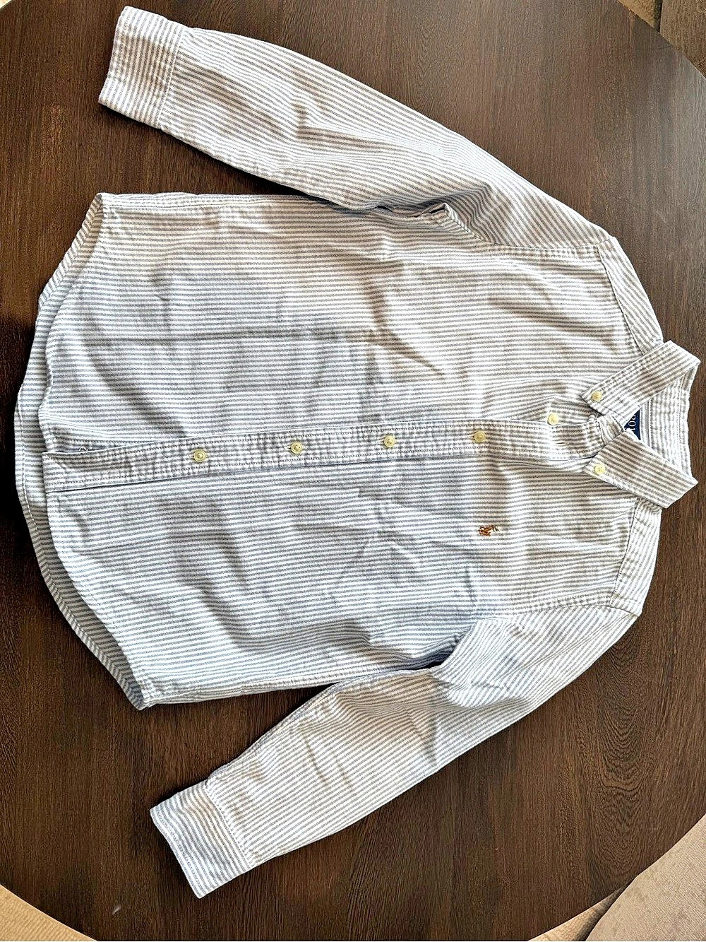 Boys Polo Ralph Lauren Striped Cotton Oxford Shirt, Size 7, NWOT